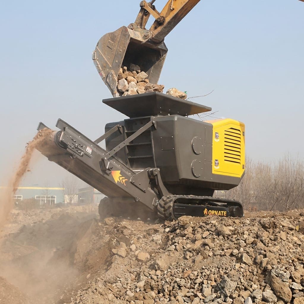EB-50 impact crusher on tracks