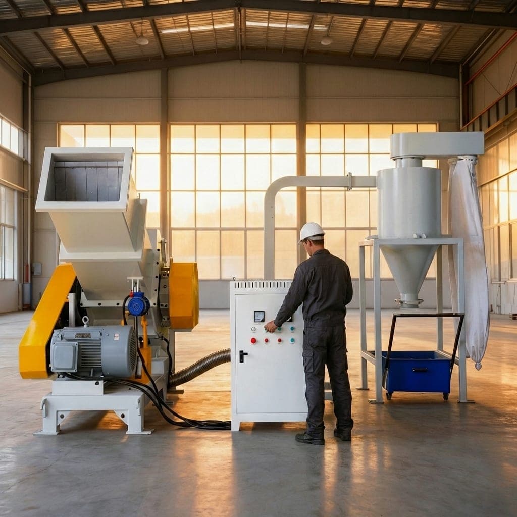 PNB400 broyeur de tubes plastique industriel