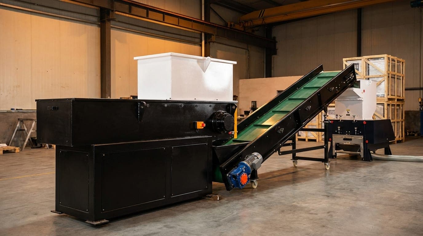 Broyeur granulateur monorotor en ligne de production Euro Broyage